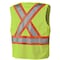 Pioneer Break Away Zip Vest, Green, Medium, Polyester Mesh, Polyester Tricot, Yellow/Green, Size M V1021260U-M - alternate 5